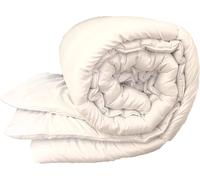 Hollowfibre Duvet Quilt 4.5 tog Summer Duvet with Polycotton Cover HomeSpace Direct White Single