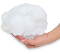 Hollowfibre Filling - White Virgin Filling for Crochet & Crafts, Teddy Bears, Pillows & Cushion Covers - High Grade Polyester Filling Stuff (1 Kilograms)