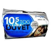 Hollowfibre Polycotton Single Duvet/Quilt, 10.5 Tog