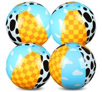 Hollowfly 2 Pack Cartoon Story Themed Beach Balls 12" Inflatable Ball Bulk for Summer Pool and Beach Game Gifts Cartoon Story Birthday Party Favors Supplies and End of The Year Class Decoration