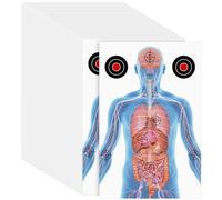 Hollowfly 50 Sheets 23 x 35 Inch Paper Shooting Targets Silhouette Medically Designed Human Gun Targets for Shooting Range Indoor Pistol Practice(Stylish)