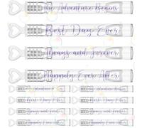 Hollowfly 60 Count Wedding Mini Bubble for a Wedding Wands Bulk Heart Bubble Wand for Guests Send Off Party Supplies Valentine Anniversaries Celebration (White Purple)