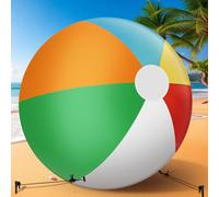 Hollowfly 6ft Giant Jumbo Inflatable Beach Ball Set Outdoor Indoor Beach Ball Inflatable Decor for Summer Party Game Day Large Sport Themed Party Yard Holiday Birthday Party