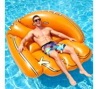 Hollowfly Giant Inflatable Baseball Glove Pool Float, 63 x 51.2 Inch Jumbo Pool Float for Sports Baseball Themed Birthday Party Decorations Favors, Funny Summer Swim Beach Accessory