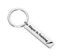 HOLLP Buffy The Vampire Slayer Keychain Slayer in Training Gift for Best Buffy Fans