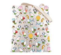 HOLLP Funny Goose Mom Tote Bag Goose Mama Cute Goose Shoulder Bag Silly Goose Merch, Goose Mom B, One Size, General Public
