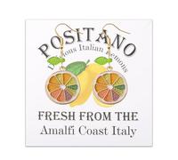 HOLLP Lemon Lover Gift Positano Italy Gifts Positano Delicious Italian Lemons Fresh from the Amalfi Coast Italy Earring Brooch Jewelry (Earring-2)