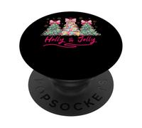 Holly And Jolly Christmas Celebration PopSockets Adhesive PopGrip