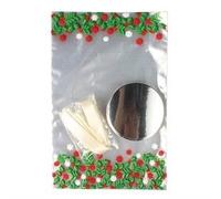 Holly Cupcake Bag with Ties - Pack of 12