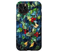 Holly December Birth Flower Floral Stained Green Case for iPhone 11 Pro