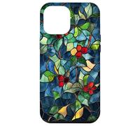 Holly December Birth Flower Floral Stained Green Case for iPhone 12 Pro Max