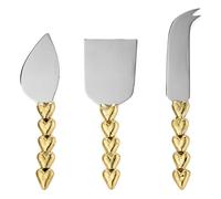 Holly Heart brass cheese cutlery - Set of 3 Brass one size