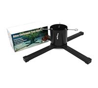 Holly International Atlas Christmas Tree Stand Black Metal Heavy Duty Stand for Trees up to 3m (10ft)
