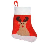 Holly Jolly Christmas Christmas Sock with Reindeer - 35cm