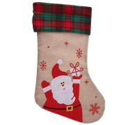 Holly Jolly Christmas Christmas Sock with Santa Claus - 42cm