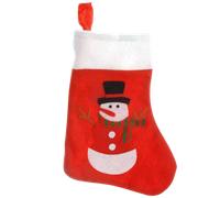 Holly Jolly Christmas Christmas Sock with Snowman - 35cm