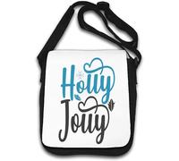 Holly Jolly Love Heart Shoulder Bag White