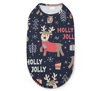 Holly Jolly Pet Clothes Puppy Pet Vest Fashion Dog Jacket for Small Medium Dogs S