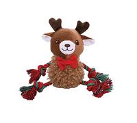 Holly & Robin Fluffy Ropee Christmas Dog Toys (Fluffy Ropee Reindeer)