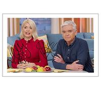 HOLLY WILLOUGHBY & PHILLIP SCHOFIELD Signed 6X4 Inch Photo Print Pre Printed Signature THIS MORNING Autograph Gift