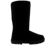 Holly Womens Original Tall Classic Waterproof Winter Rain Snow Faux Fur Boots - Black - 3-36 - AEA0205