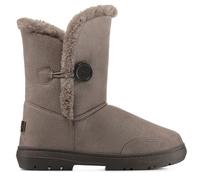 Holly Womens Single Button Faux Faux Waterproof Winter Snow Boots - Brown - 7 - BRO40 AEA0148
