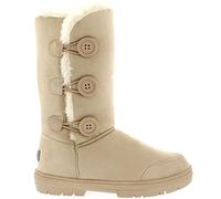 Holly Womens Triplet Button Waterproof Winter Snow Boots - Beige - 6-39 - AEA0173