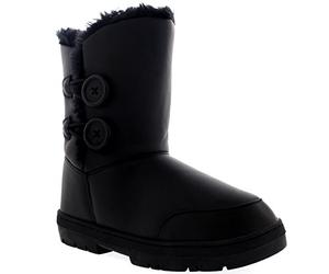 Holly Womens Twin Button Waterproof Winter Snow Boots - 8 - BLL41 EA0271