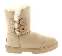 Holly Womens Twin Button Waterproof Winter Snow Boots - Beige - 6-39 - AEA0171