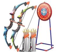 Hollyhi 2 Pack Bow Arrow Set for Kids, LED Archery Set Toys with Standing Target, Indoor Outdoor Motor Skill Shooting Games Birthday Gifts for 5 6 7 8 9 10 11 12 13 14 Year Old Kids Boys Girls