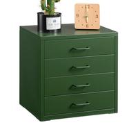 HollyHOME Desktop Drawers Filing Cabinet with 4 Drawers,Organizer Vertical File Cabinets for A4 Letter Size Metal Storage Drawer for Home Office Self-assemble,Green