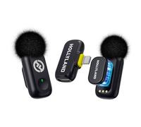 Hollyland LARK A1 Wireless Mini Microphone for iPhone15/16 & Android, Pure Sound, Noise Cancelling, Magnetic Microphone for YouTube, TikTok, Podcast, Vlogging for Lightning(2TX+1RX)