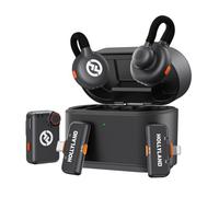 Hollyland Lark M2S Wireless Lavalier Microphone for Camera, iPhone, Android, PC, 300m Range, Titanium Clip, 7g Lightweight, Noise Cancelling, 30h Duration, Lapel Mic for Livestream Vlog (2TX+3RX)