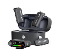 Hollyland LARK MAX 2 Combo, Wireless Lavalier Microphone, AI Noise Cancelling, 32-bit Full-Chain Audio, 1115ft.(340m) Range, Microphone for iPhone, Android, Camera, (2TX + 2RX + Charging Case)