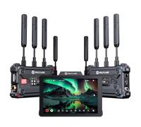 Hollyland Pyro 4K Video Transmit Family - Pyro S Wireless Transmitter Receiver (1TX+1RX) and Pyro 7 7-Inch Wireless Monitor/Transmitter/Receiver (1 Set)
