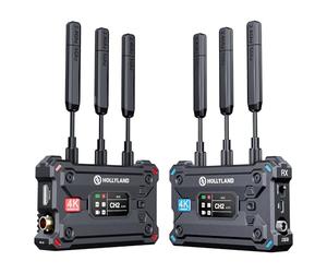 Hollyland Pyro S Wireless HDMI SDI Transmitter and Receiver, 4K30/1080p60 400m Range, 50ms Latency, Support Up to 4 Wireless Video Receivers, Auto Dual-Band Hopping, UVC & RTMP Live Stream (1TX+1RX)
