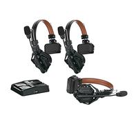 Hollyland Solidcom C1 Pro Wireless Intercom Headset System ENC Noise Cancellation Full Duplex 3-Person 1100ft Team Communication with PTT Mute Single Ear headset for Church Drone TV Film Production