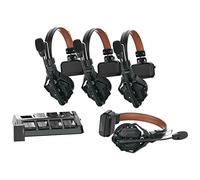 Hollyland Solidcom C1 Pro Wireless Intercom Headset System ENC Noise Cancellation Full Duplex 4-Person 1100ft Team Communication with PTT Mute Single Ear headset for Church Drone TV Film Production