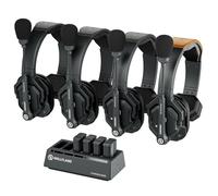 Hollyland Solidcom SE Full Duplex 4-User ENC Noise Cancellation Wireless Intercom Headset System 350m Team Communication with PTT Mute Single Ear Headset for TV Film Production Drone (2.4G Version)