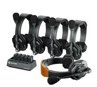 Hollyland Solidcom SE Full Duplex 5-User ENC Noise Cancellation Wireless Intercom Headset System 350m Team Communication with PTT Mute Single Ear Headset for TV Film Production Drone (2.4G Version)