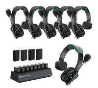 Hollyland Solidcom SE PRO 4-User ENC Noise Cancellation Wireless Intercom Headset System with 1312ft range and 3.5mm single ear headset, Ideal for movie shoots and live shows (1.9GHz Version)