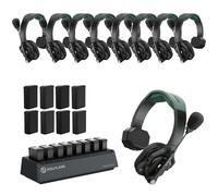 Hollyland Solidcom SE PRO 4-User ENC Noise Cancellation Wireless Intercom Headset System with 1312ft range and 3.5mm single ear headset, Ideal for movie shoots and live shows (1.9GHz Version)