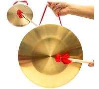 Hollylife Gong with Mallet 36cm/14 in Percussion Instrument Handmade Gong Chinese Traditional Percussion Instrument Chinese Home Decoration Office Decoration Decoration Housewarming Gift