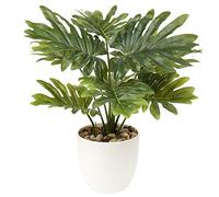 Hollyone 45CM Artificial Plants Splitphilo Monstera Faux Plants Indoor Decorative Tropical Fake Plants Aesthetic Room Décor Plants for Bedroom Office Home Desk Decoration