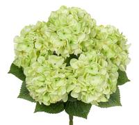 Hollyone Green Hydrangeas Bunch Artificial Flowers, Large Fake Hydrangeas Bouquet Faux Silk Flowers for Home Decor, Flower Arrangement, Wedding, Flower Bouquets, Living Room, Centerpiece Decorations