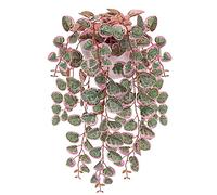 Hollyone Trailing Artificial Plants Decorative Fake Potted Plants, String of Hearts Plants Indoors Outdoors, Faux Trailing Plants for Home, Wall, Living Room, Bedroom, Office Decorations