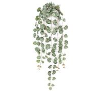 Hollyone Trailing Artificial Plants Decorative Fake Potted Plants, String of Hearts Plants Indoors Outdoors, Faux Trailing Plants Greenery for Home, Wall, Living Room, Bedroom, Office Decor