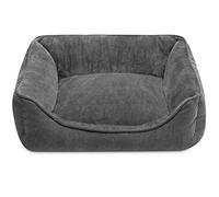 Hollypet Cat Bed Small Dog Bed Pet Bed for Cats and Puppy, Soft Pet Sleeping Bed Breathable Pet Cushion, Dark Grey(55 * 45 * 15cm)