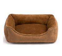 Hollypet Cat Bed Small Dog Bed Pet Bed for Cats and Puppy, Soft Pet Sleeping Bed Breathable Pet Cushion, Brown(55 * 45 * 15cm)
