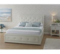 Hollywood 5ft Kingsize 150cm Gas Lift Bed Bedframe White